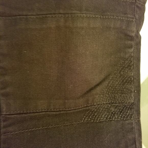 J Crew Toothpick Mid Rise Zipper Detail Skinny Ankle Black Denim Jeans Size 28 - Picture 5 of 9